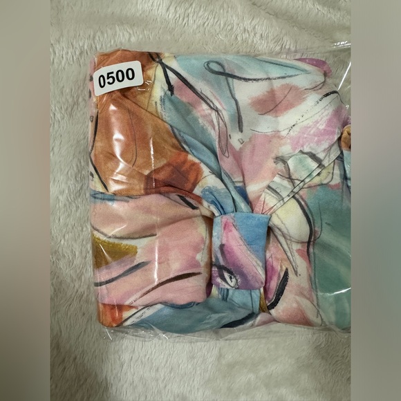 Ted Baker Kiylie Asymmetric Twist Slip Midi Skirt Size 3 Ivory Floral - Picture 11 of 11